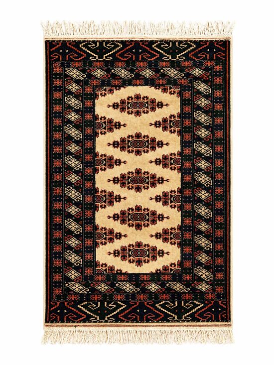New Handwoven Turkmen Wool Rug